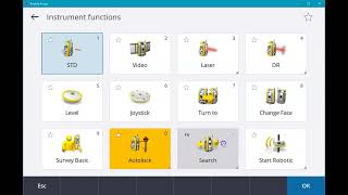 Searching within Trimble Access