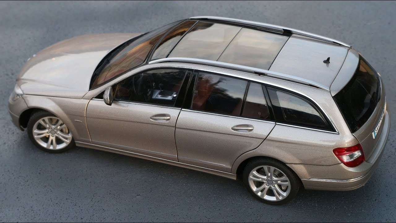 1 18 Mercedes Benz C Class Avantgarde S204 T Model Autoart Dealer Edition Unboxing Youtube