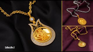 Tuğralı Altın Kolye Modelleri Bilezikci.com In Inkolye Ikolye