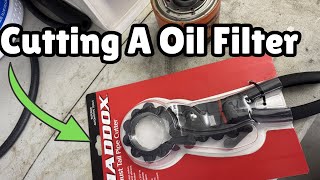 Opening A Oil Filter With HARBOR FREIGHT Tools