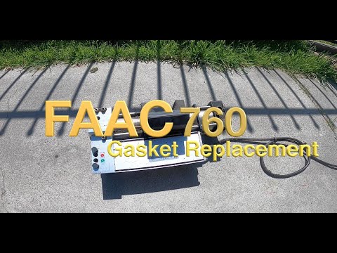 FAAC 760 Gasket Replacement Tutorial