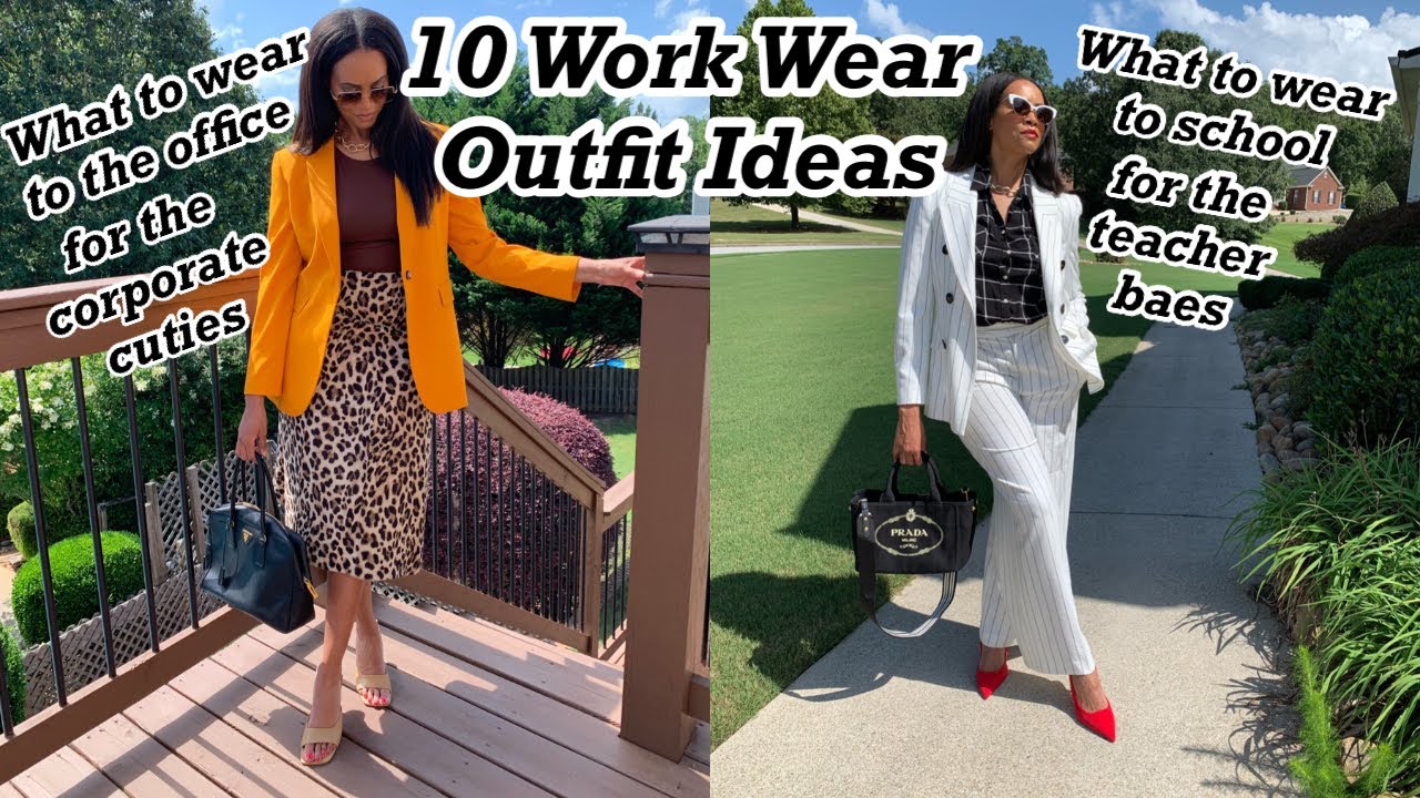 WORK WEAR OUTFITS | OFFICE WEAR OUTFIT IDEAS 2021 | What to wear to work Fall 2021 | Crystal Momon