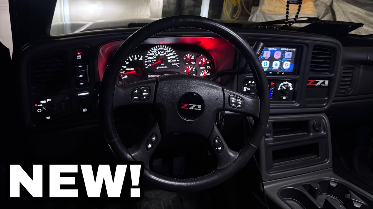 NEW CLUSTER + LED SWITCHES ON MY SILVERADO Z71 SINGLE CAB! - YouTube