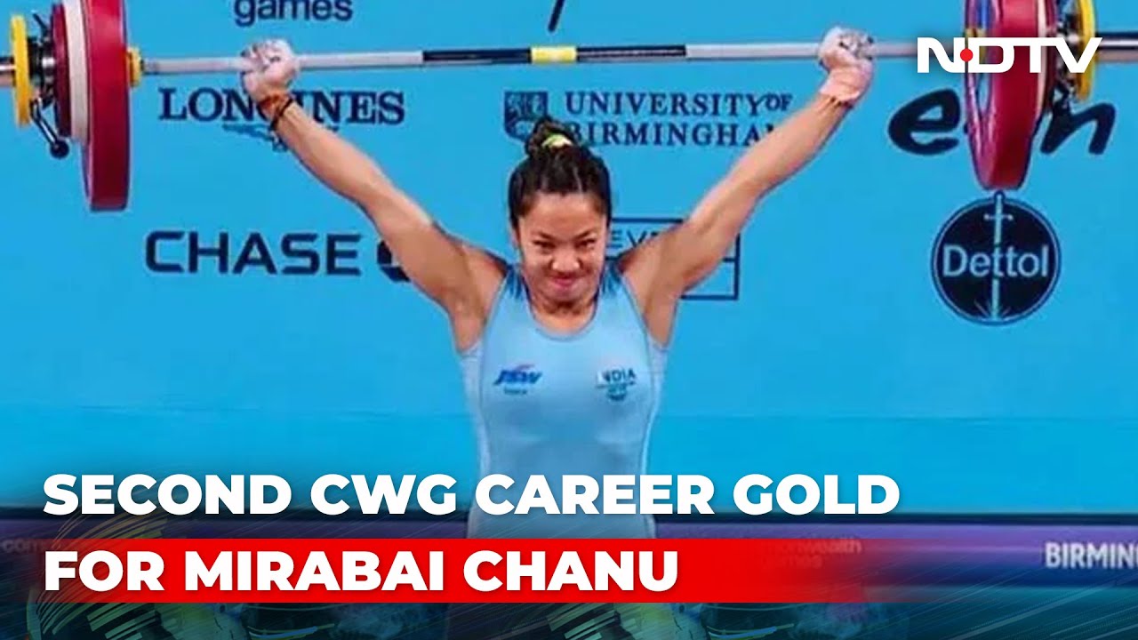 CWG 2022 Dominant Mirabai Chanu Wins Gold In Womens 49kg Category