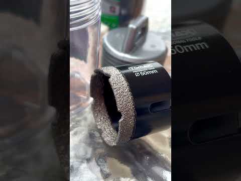 Коронки для плитки керамограніта 50 мм на УШМ / болгарку алмазні TOMAX, видео 1