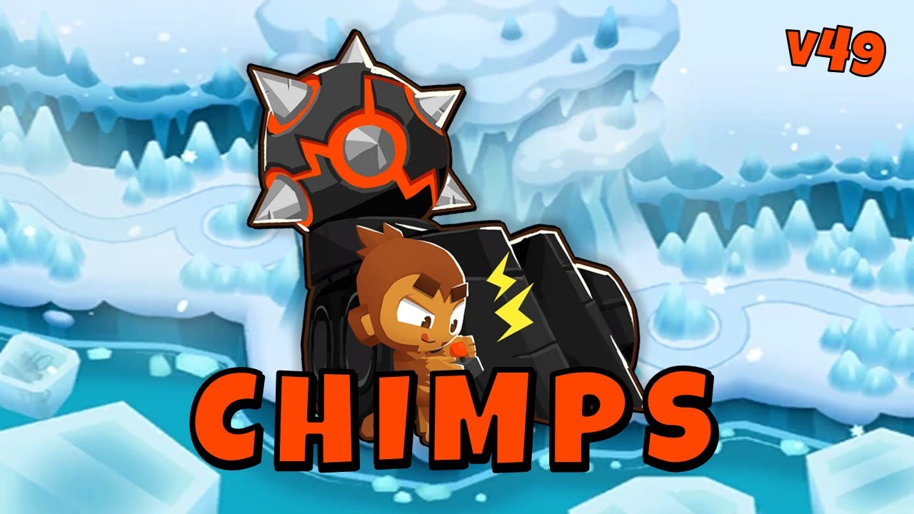Só é chato o começo! Trilha Glacial CHIMPS BORDA PRETA - BTD6