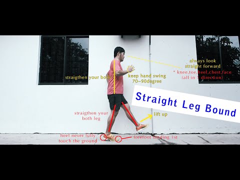 Robot(Straight Leg Bound) & A Skip combo Running Drills (Home Workout) - Run for a better life
