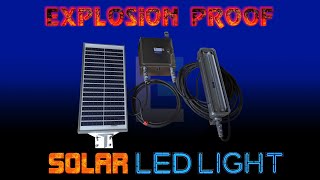 Solar Powered Explosion Proof LED Lighting - 2' 2L Fixture - 80' Cord - C1D2 Panel
