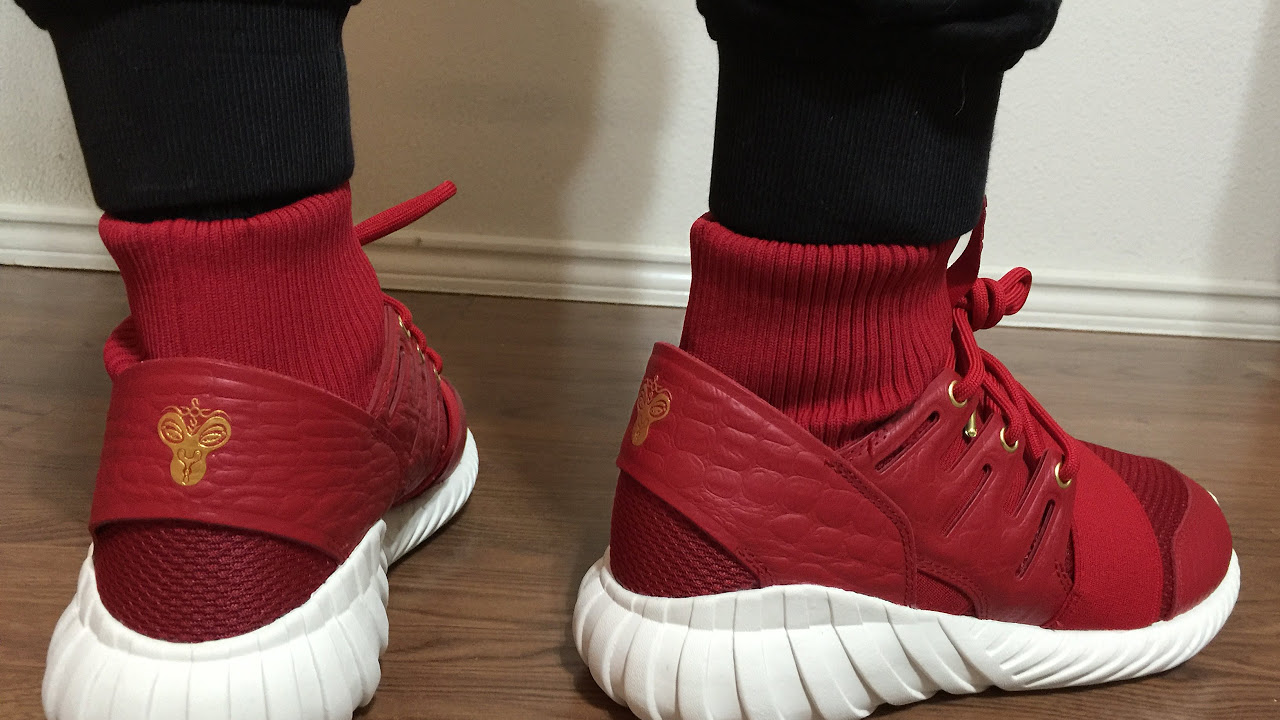 Adidas Tubular Doom CNY unbox and on 