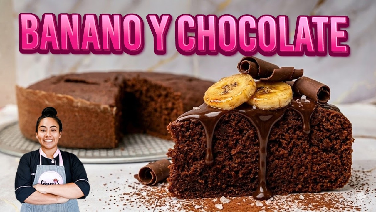 CAKE DE BANANO Y CHOCOLATE - Receta Fácil y Rápida - Giannis Cake