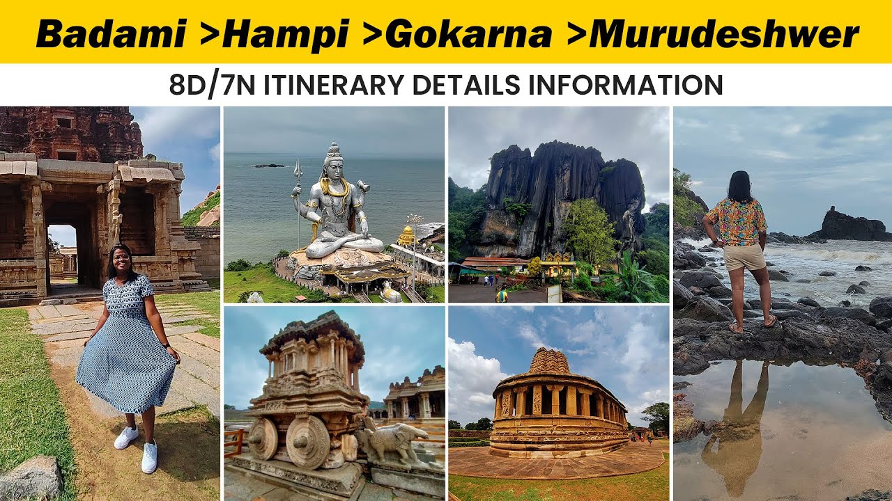 8 Days Travel Guide: Badami – Hampi – Gokarna – Murudeshwar