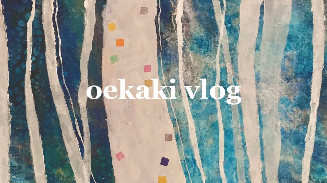 62【art vlog】最近アクリル画いろいろ描きました【フルイドアート