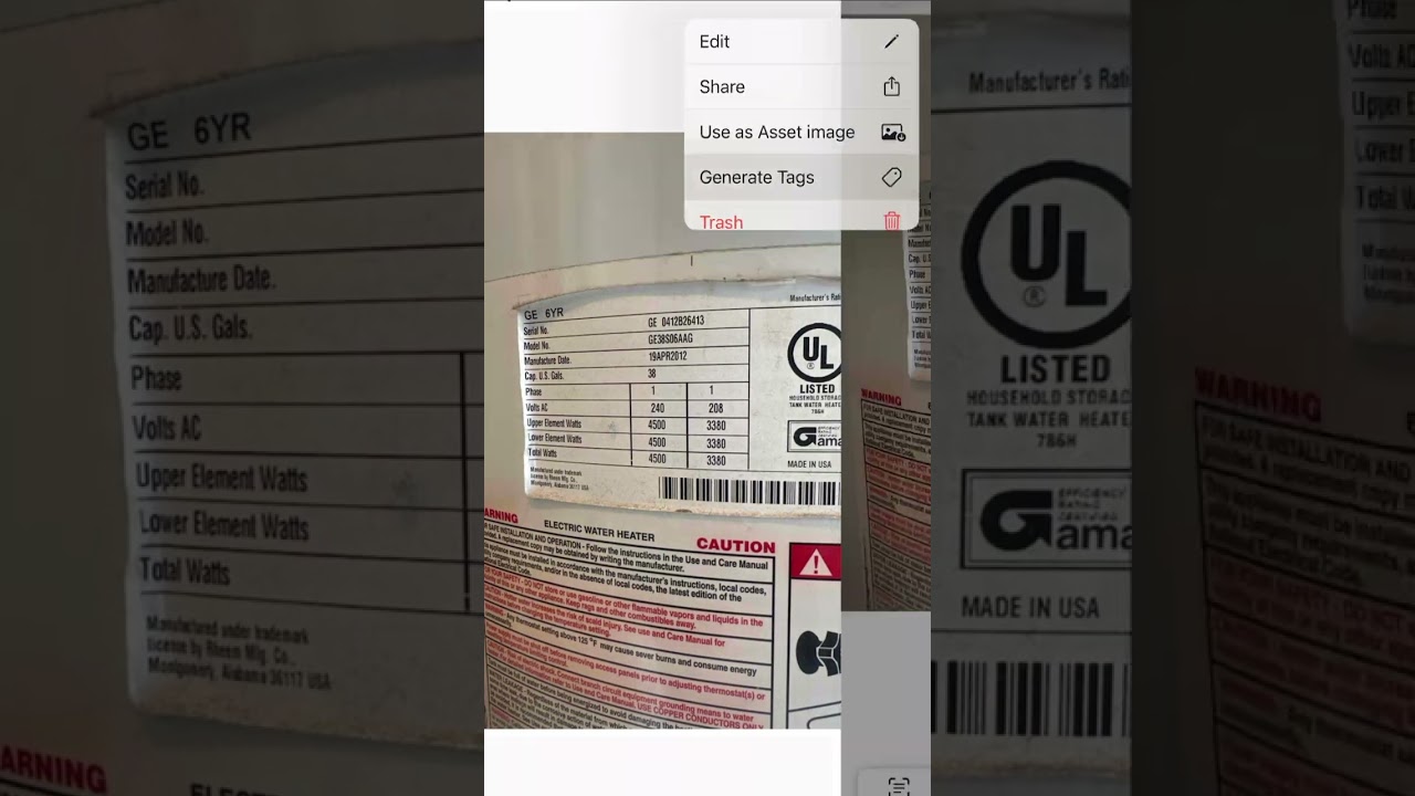 Water Heater Hack: Tagging Assets Made Easy With This App!