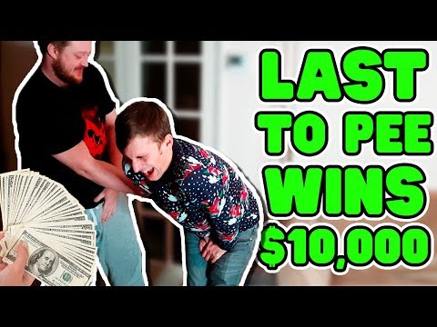 Last To Pee Wins $10,000 | WheresMyChallenge