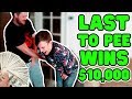 Last To Pee Wins $10,000 | WheresMyChallenge