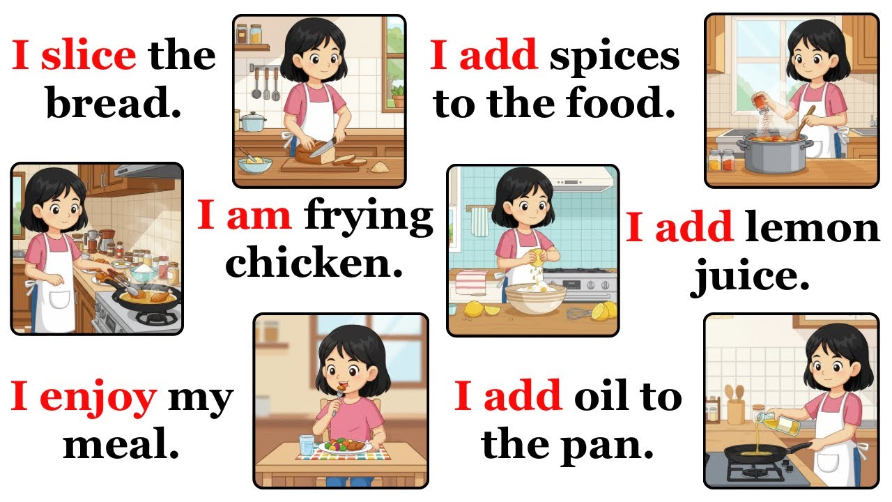 100 английских предложений о кулинарии | Изучайте кулинарный английский каждый день с детьми | Ра...