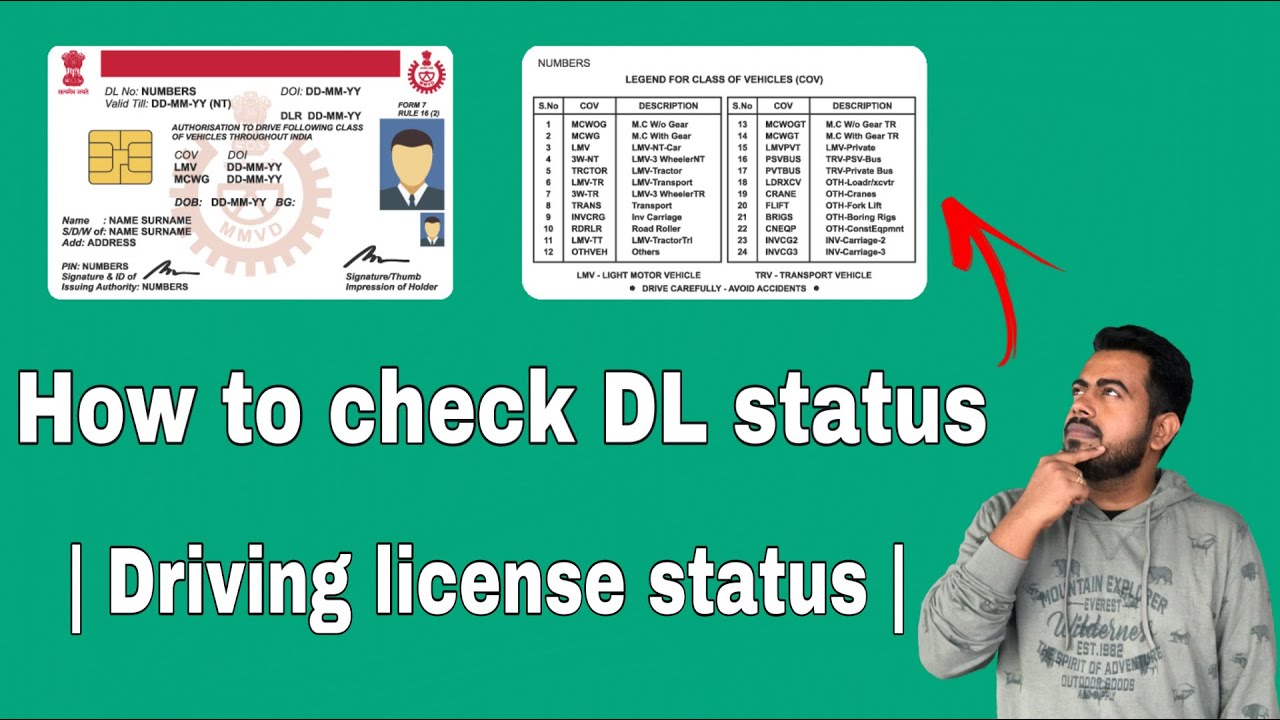 How To Check Dl Status Driving License Status Hindi Youtube