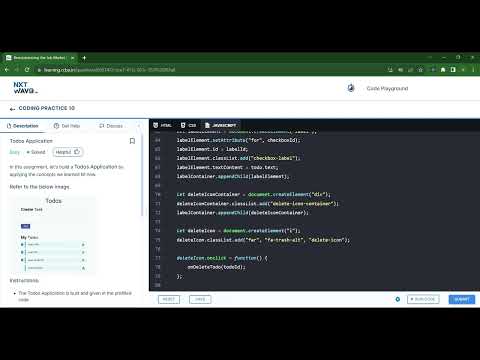 Todos Application | Coding Practice 10 | Todos Application 2 | NxtWave | ccbp 4.o