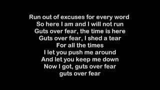 Eminem ft. Sia - Guts Over Fear (Lyrics)