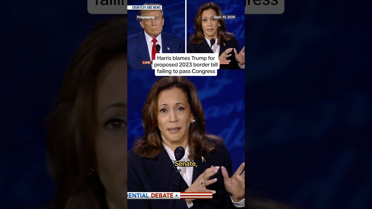 Harris blames Trump for proposed 2023 border bill failing to pass Congress Harris blames Trump for proposed 2023 border bill failing to pass Congress