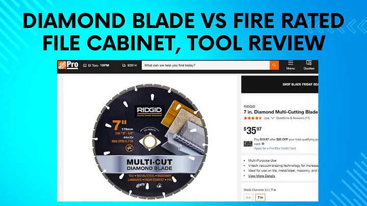 Ridgid 7 in  Diamond Multi Cutting Blade Tool Review