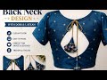 ✨ Beautiful Blouse Back Neck Design | Easy Dori Latkan Blouse Design ❤️#blouse #neckdesign #video 