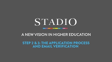 STEP TWO & THREE: Application Process & Email Verification