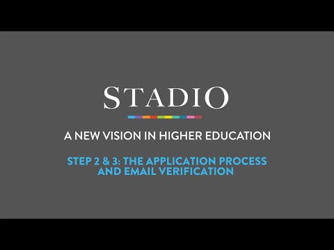 STEP TWO & THREE: Application Process & Email Verification