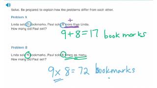 Math Lesson 2-9 Multiplicative Comparison Problems