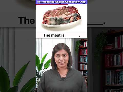 English words to describe spoiled rotten and stale food items