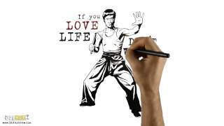 Download 'Bruce Lee' HD Screensaver - 321 FastDraw - Whiteboard Animation