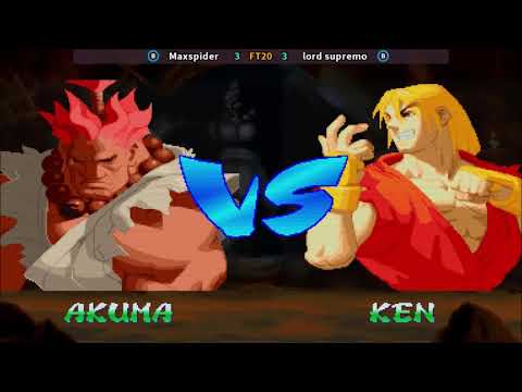 Fightcade 👊 Street Fighter Alpha 2 👊🏽 Maxspider 🇧🇷 Vs Lord Supremo 🇧🇷 FT20 👊