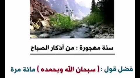 سنة مهجورة من اذكار الصباح والمساء  _  العلامة ابن العثيمين