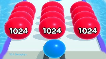 Ball Run 2048 ! Ball Run Game Levels (261-270) Android Gameplay
