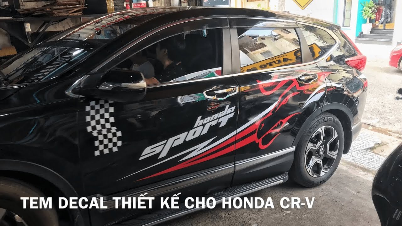 GIÁ BÁN DÁN TEM DECAL THIẾT KẾ CHO XE HƠI OTO HONDA CRV GIÁ RẺ TÔT NHẤT ...