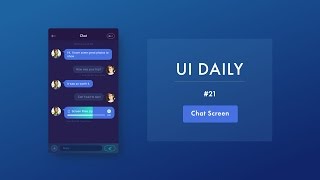 UI Daily #21: Chat Screen screenshot 1