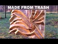 Carving Trash WEWD into beautiful ART