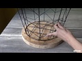 Wire Basket Side Table