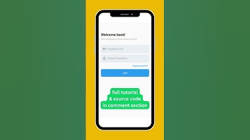 Flutter: Modern Login Screen UI #flutter #loginscreen #flutterui