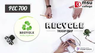 Recycle Campaign Final Project Pec 700 Theasap