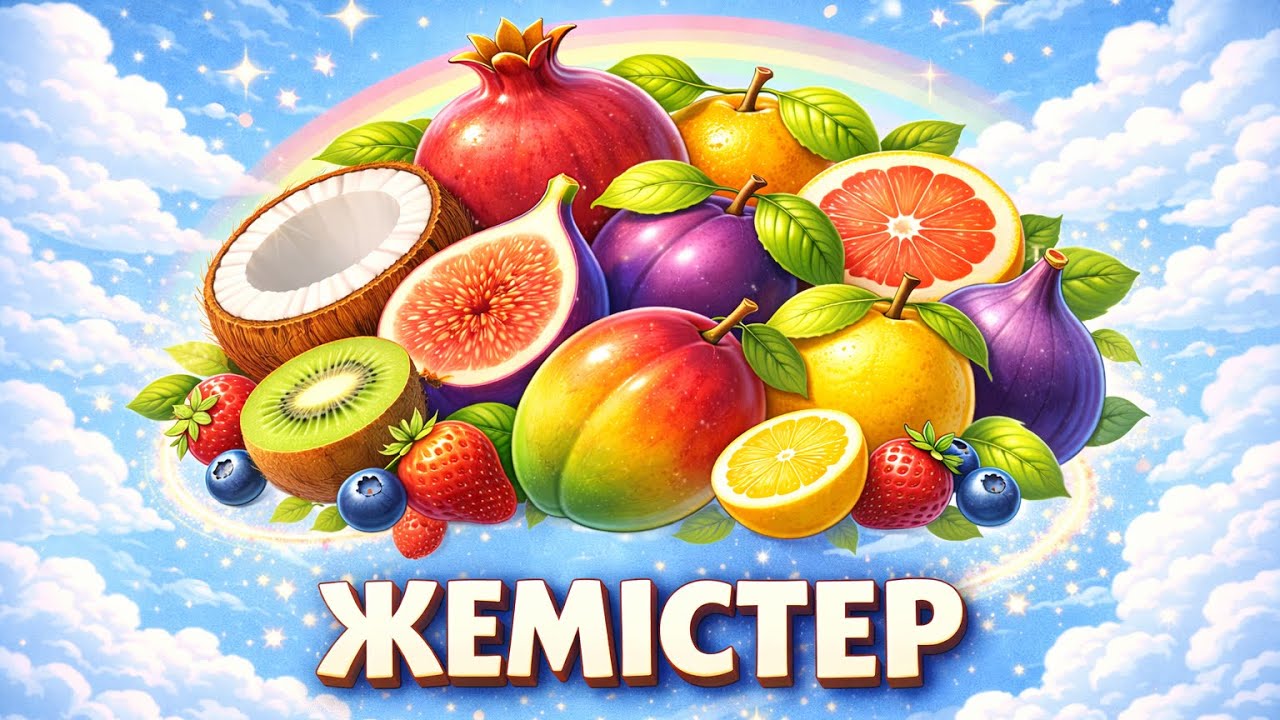 Жемістерді үйренеміз 🍎🍌 | Балаларға арналған танымдық видео