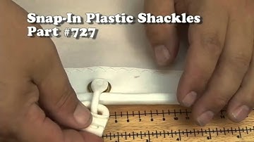Snap in Plastic Sail Shackles - Requires a Grommet