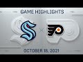 NHL Highlights | Kraken vs. Flyers - Oct. 18, 2021
