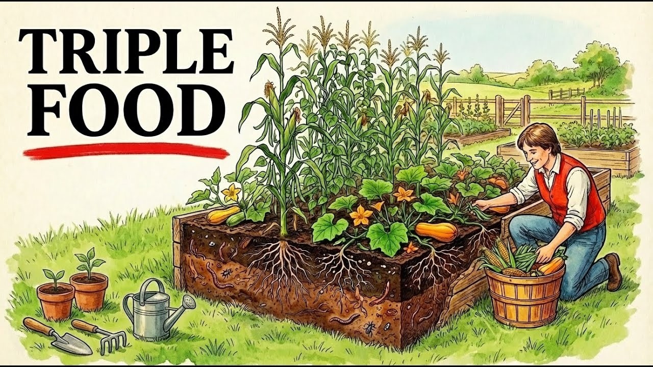 Grows 3 Crops at Once: The Intercropping Planting System