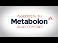 Working with metabolon  bioinformatics