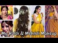 MY Mehndi & haldi Makeup || step by step look || shystyles
