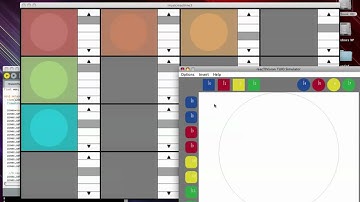 Processing TUIO Tests - Interface with Visuals