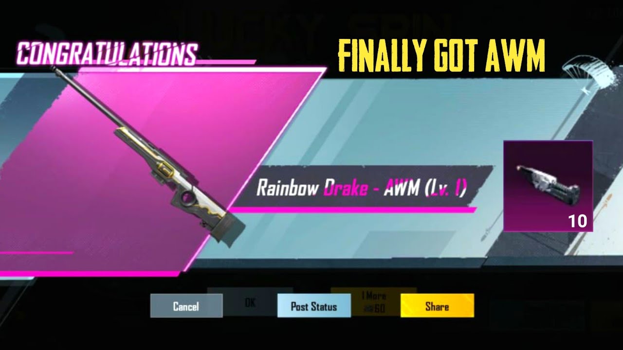 13000UC Awm Crate Opening | New Awm Crate Opening | Rainbow Drake Awm Crate Opening Bgmi Pubg