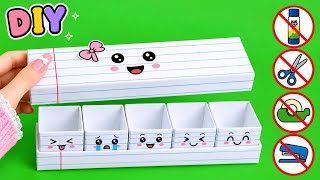 DIY Kawaii Storage Box ☑️ | Paper Box | Easy Origami Paper Crafts #paperkwaii #origami #craft