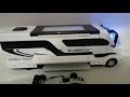 Mini Trailer Van Em Metal Som Luz Fricção Portas Se Abrem